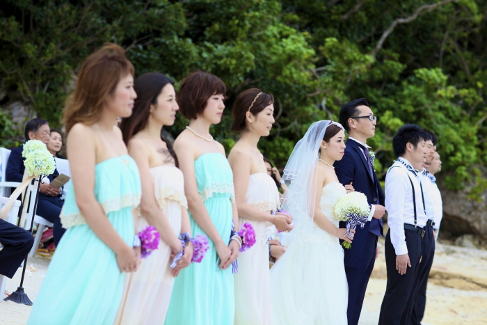 挙式レポート 伽藍ウエディング 沖縄の海に誓う結婚式